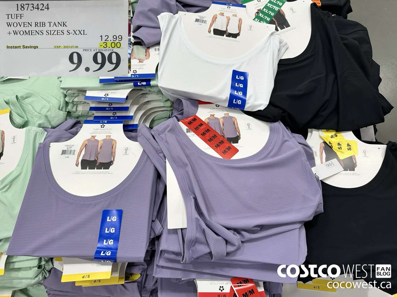 1873424 TUFF WOVEN RIB TANK WOMENS SIZES S-XXL ($3.00 INSTANT SAVINGS EXPIRES ON 2025-07-06) $9.99