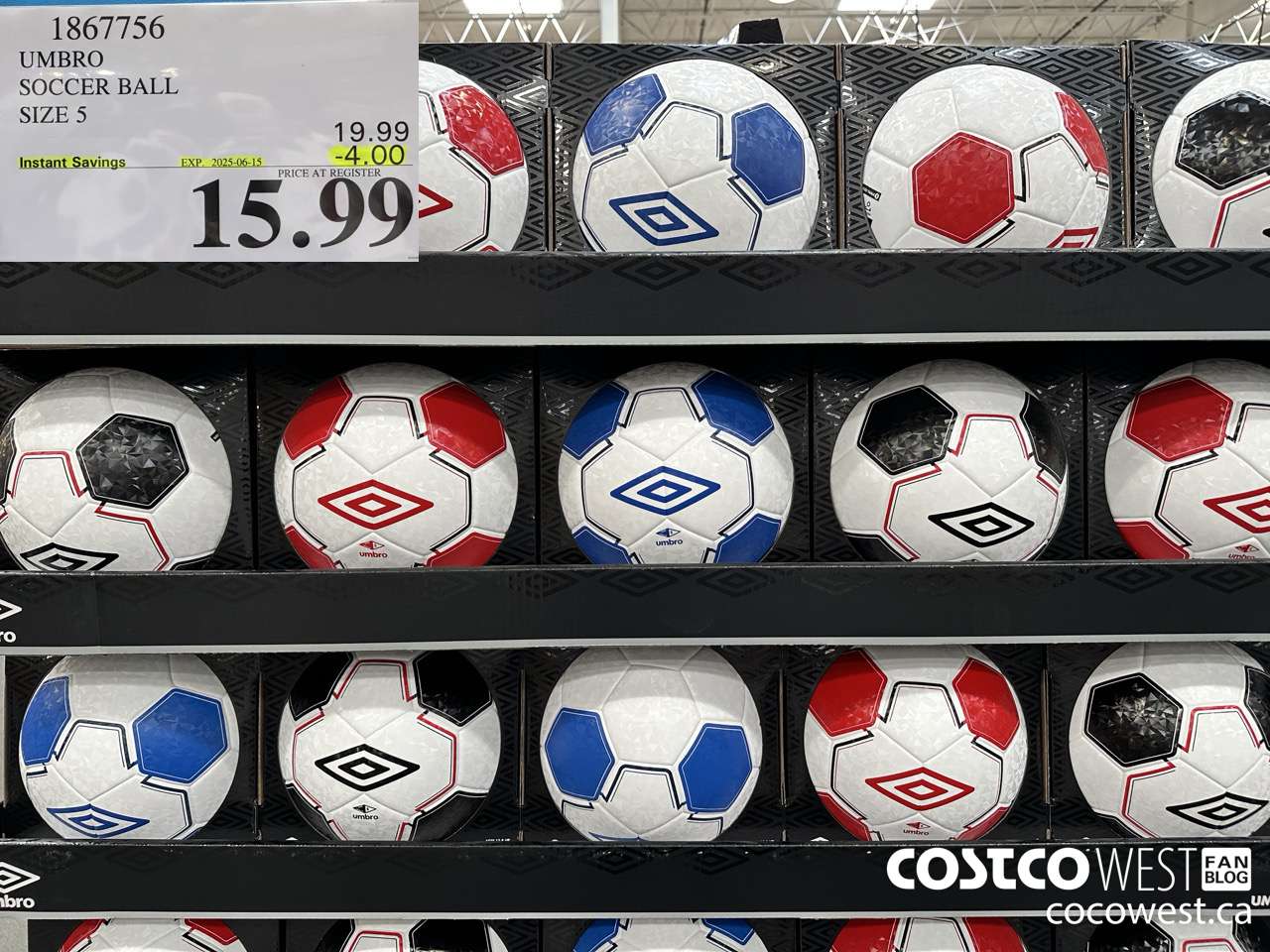 1867756 UMBRO SOCCER BALL SIZE 5 ($4.00 INSTANT SAVINGS EXPIRES ON 2025-06-15) $15.99