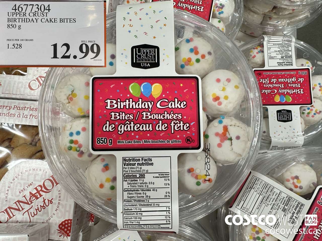 4677304 UPPER CRUST BIRTHDAY CAKE BITES $12.99