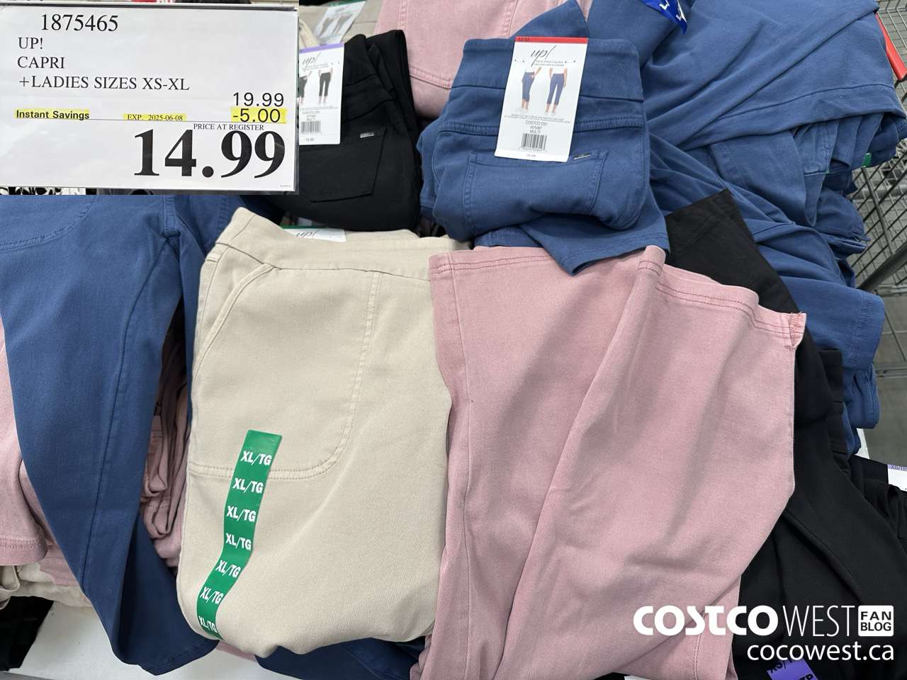 1875465 UP! CAPRI LADIES SIZES XS-XL ($5.00 INSTANT SAVINGS EXPIRES ON 2025-06-08) $14.99