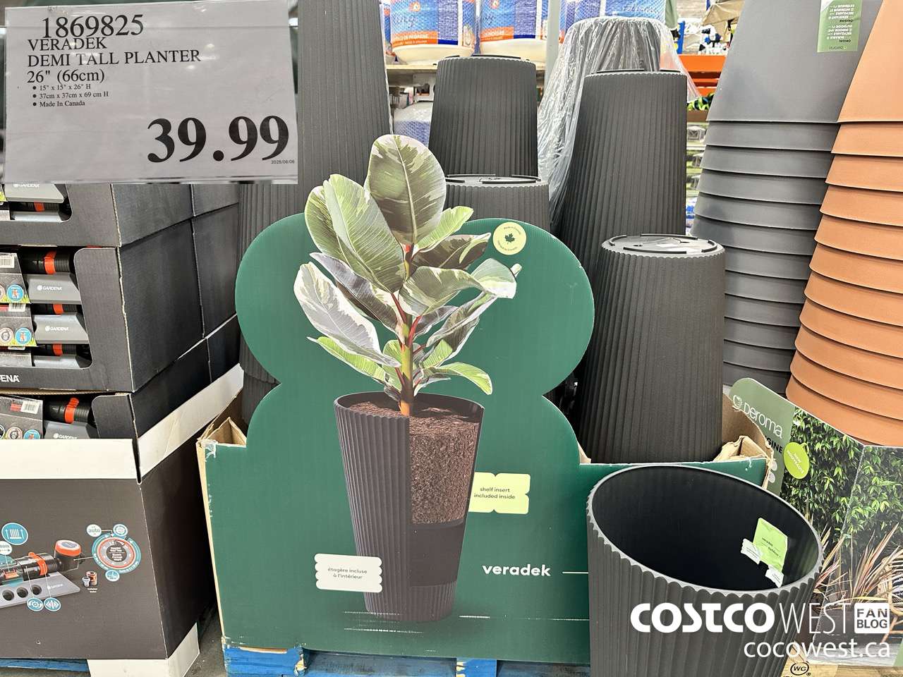 1869825 VERADEK DEMI TALL PLANTER 26