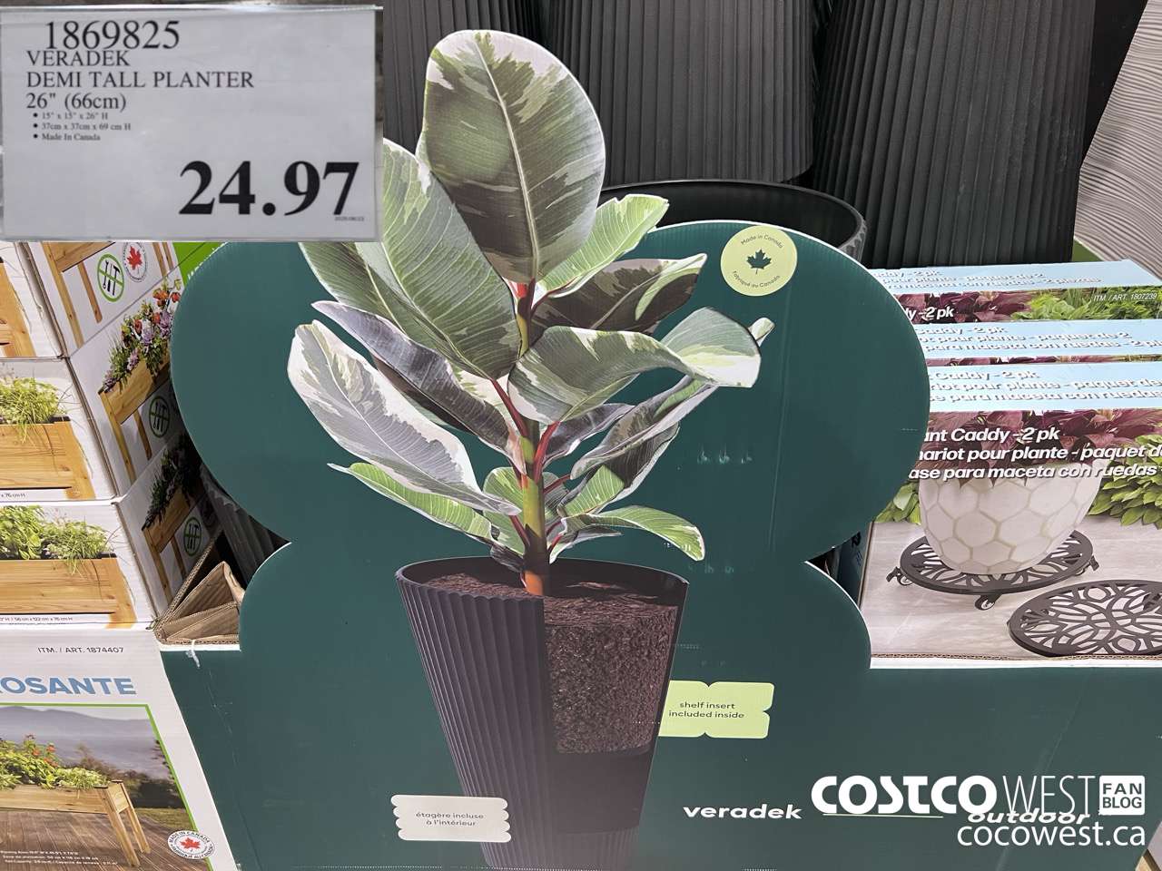 1869825 VERADEK DEMI TALL PLANTER 26