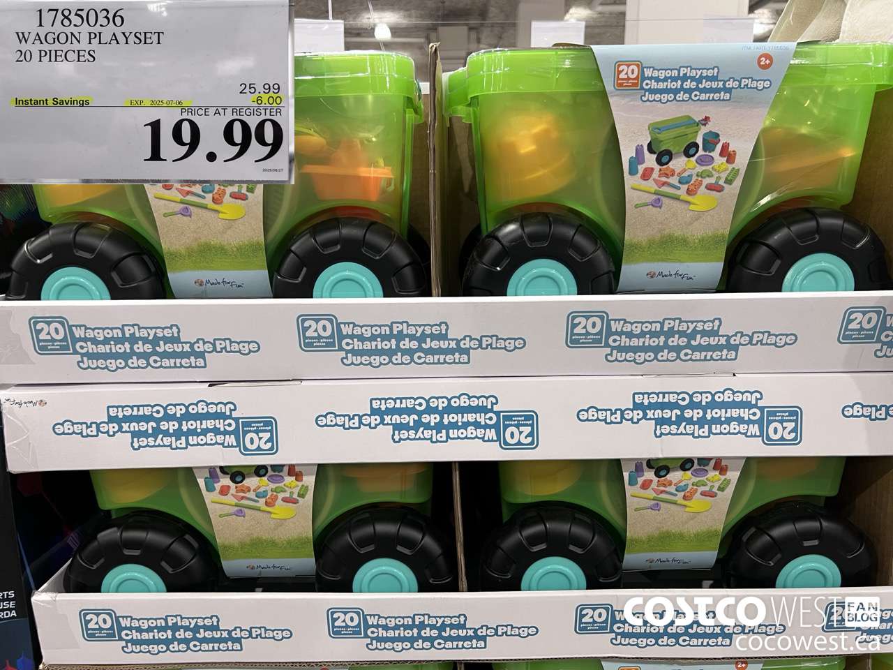 1785036 WAGON PLAYSET 20 PIECES ($6.00 INSTANT SAVINGS EXPIRES ON 2025-07-06) $19.99