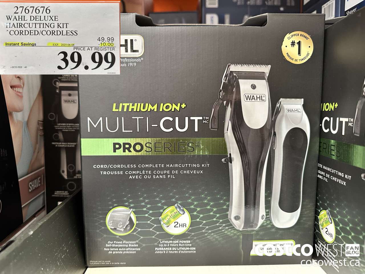 2767676 WAHL DELUXE HAIRCUTTING KIT CORDED/CORDLESS ($10.00 INSTANT SAVINGS EXPIRES ON 2025-06-08) $39.99