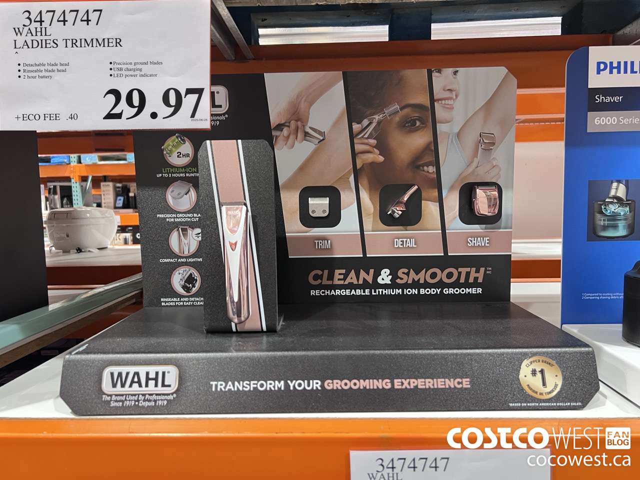 3474747 WAHL LADIES TRIMMER $29.97