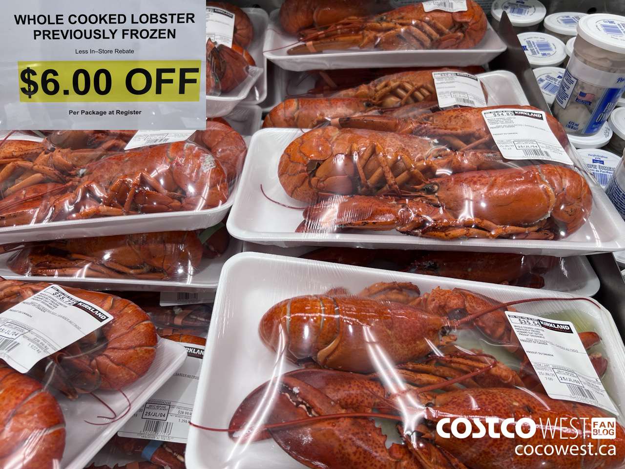 42448 WHOLE COOKED LOBSTER PREVIOUSLY FROZEN ($6.00 INSTANT SAVINGS)