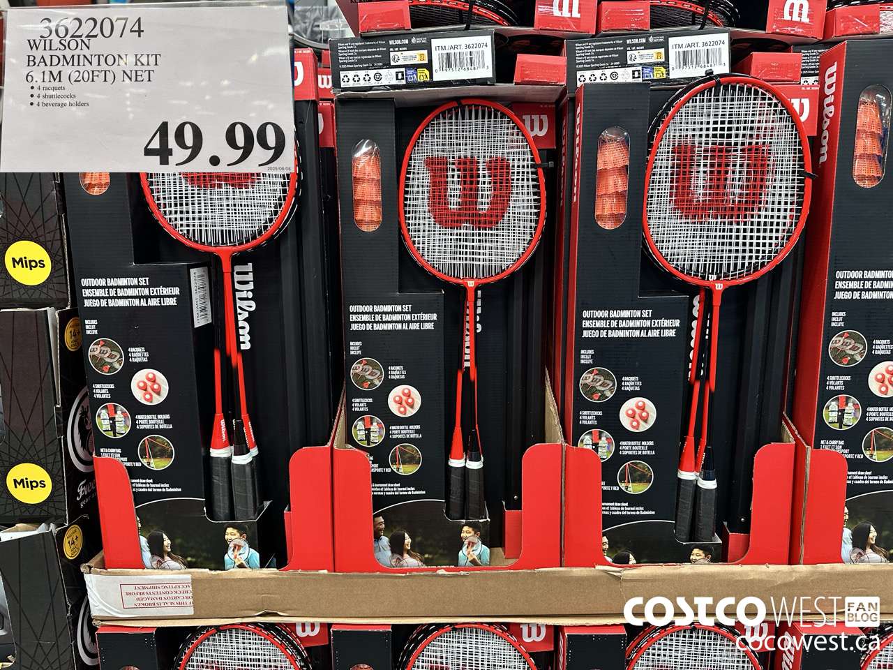 3622074 WILSON BADMINTON KIT 6.1M (20FT) NET $49.99
