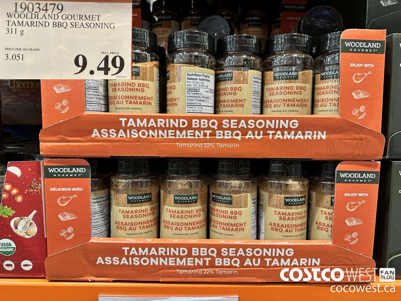 1903479 WOODLAND GOURMET TAMARIND BBQ SEASONING 311G $9.49