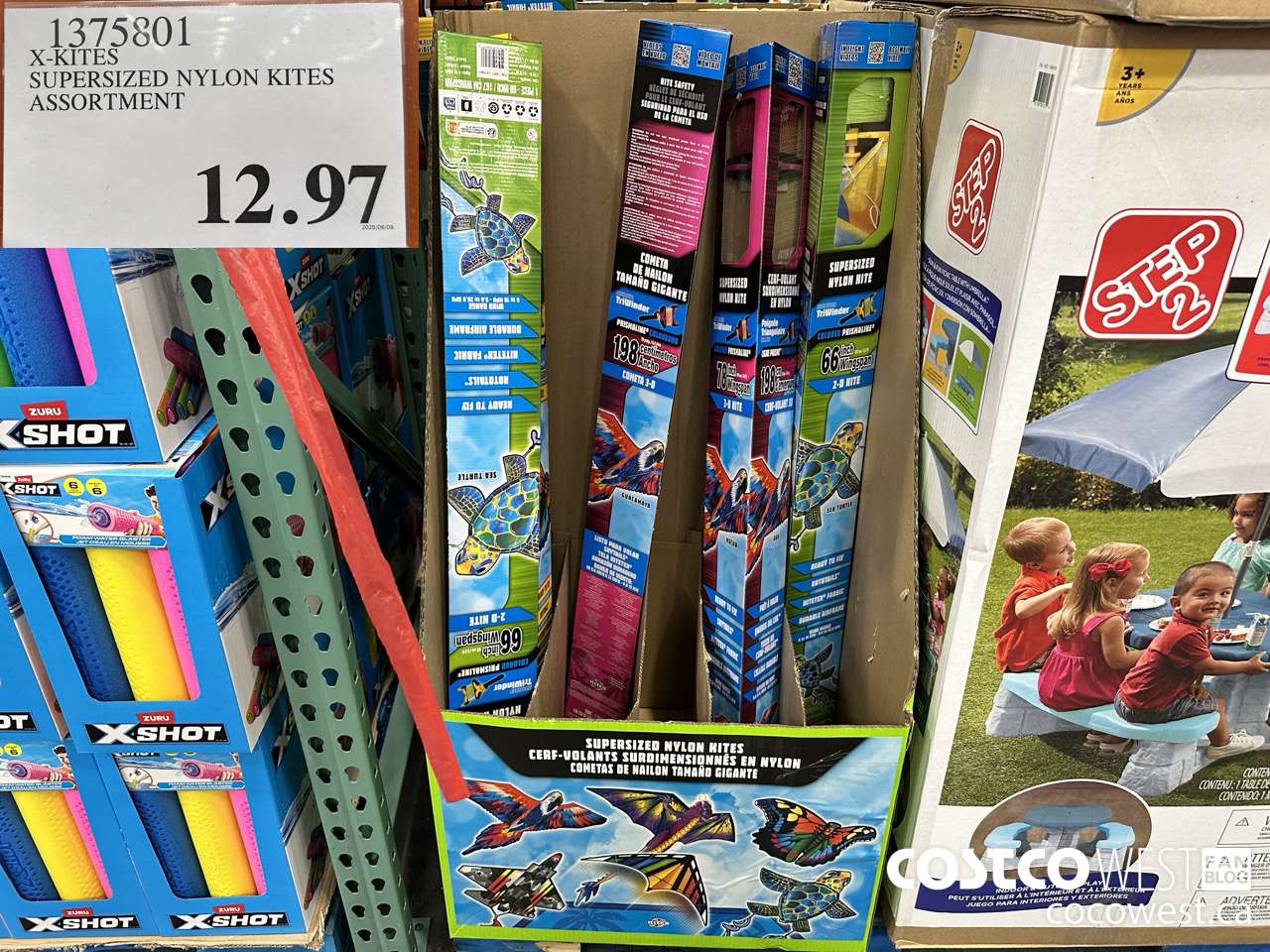 1375801 X-KITES SUPERSIZED NYLON KITES ASSORTMENT $12.97