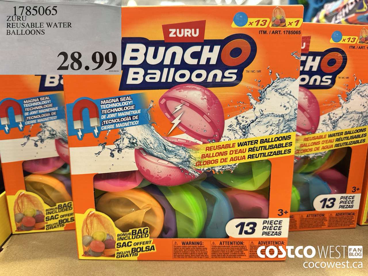 1785065 ZURU REUSABLE WATER BALLOONS $28.99