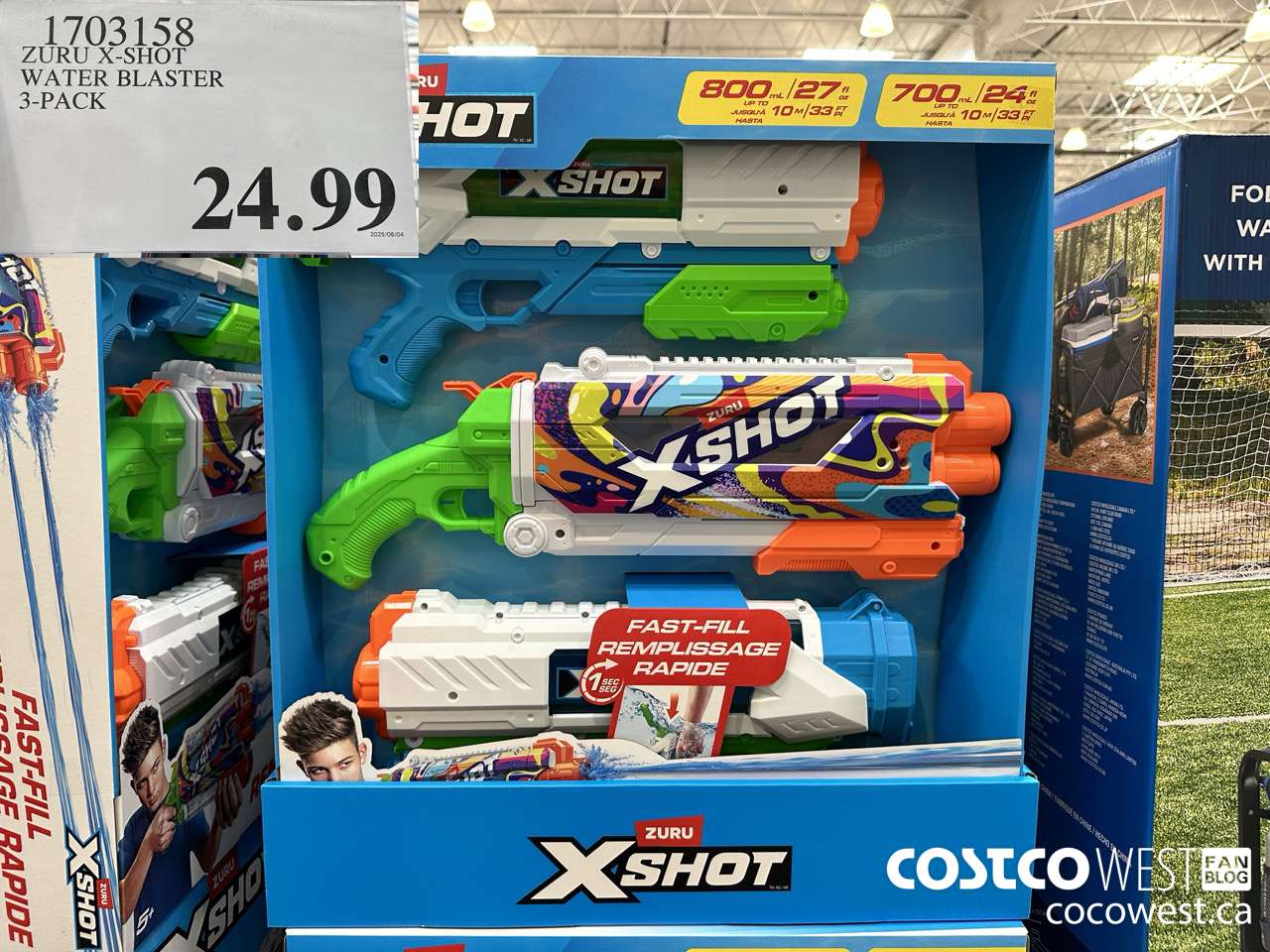 1703158 ZURU X-SHOT WATER BLASTER 3 PACK  $24.99