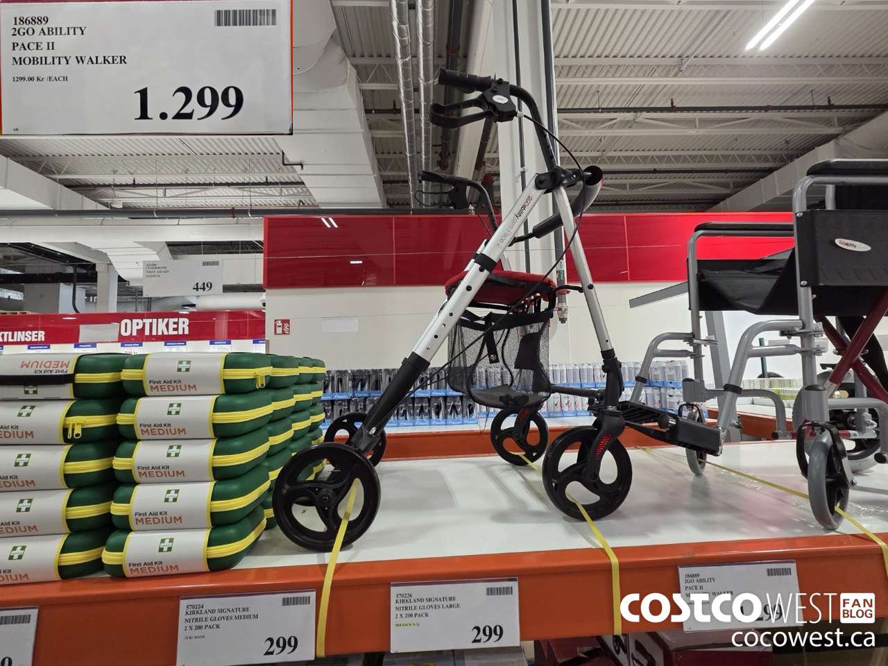 186889 2GO ABILITY PACE II MOBILITY WALKER $1299.00