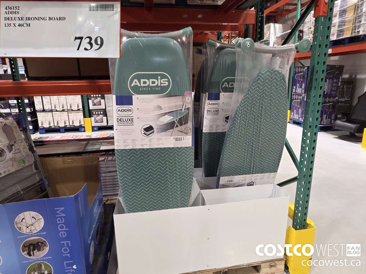 436152 ADDIS DELUXE IRONING BOARD 135 X 46CM $739.00