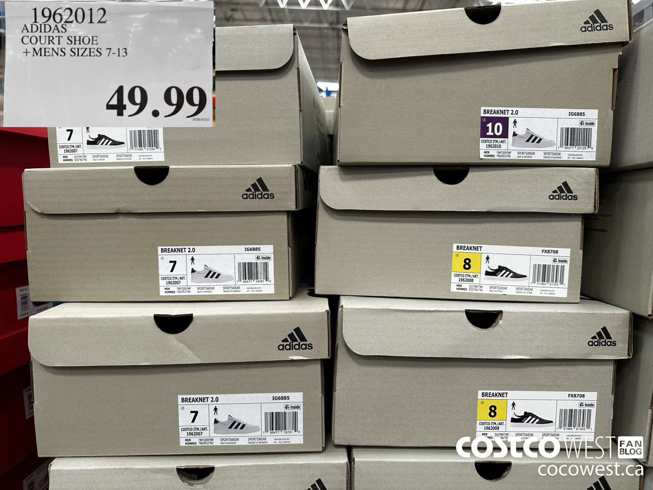 1962012 ADIDAS COURT SHOE MENS SIZES 7-13 $49.99