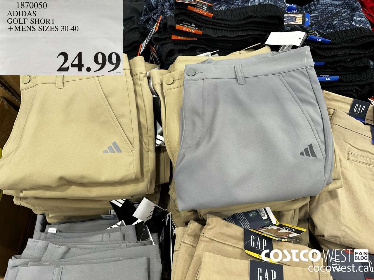1870050 ADIDAS GOLF SHORT MENS SIZES 30-40 $24.99