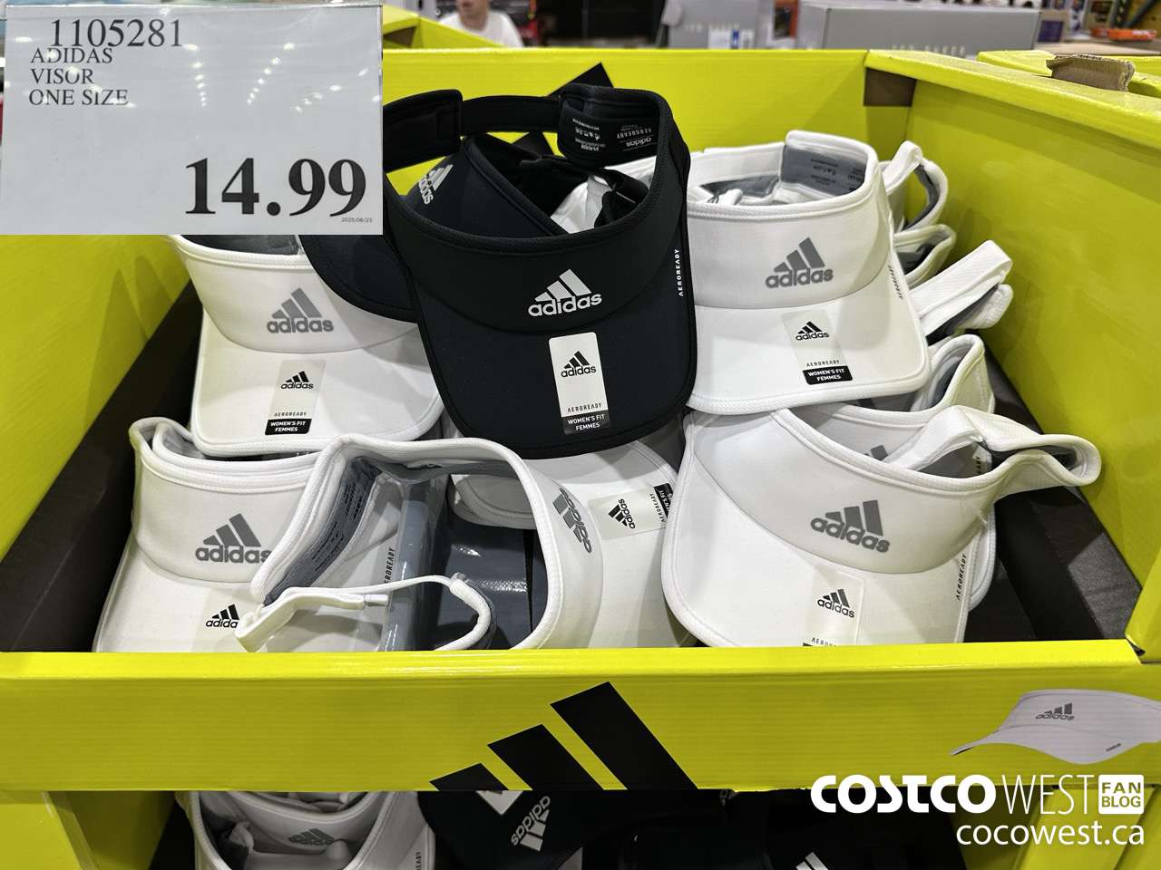 1105281 ADIDAS VISOR ONE SIZE $14.99