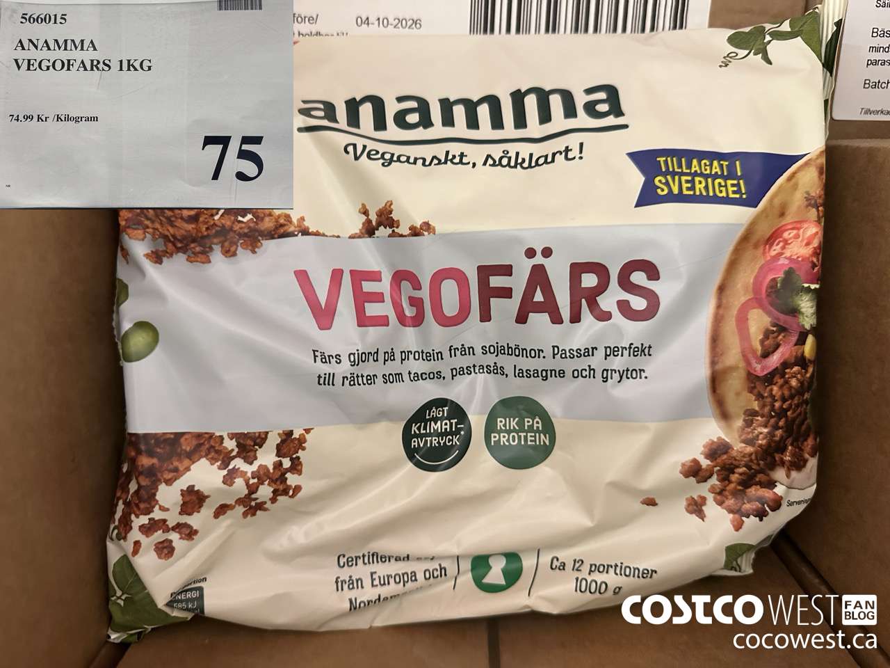 566015 ANAMMA VEGOFARS 1KG $75.00
