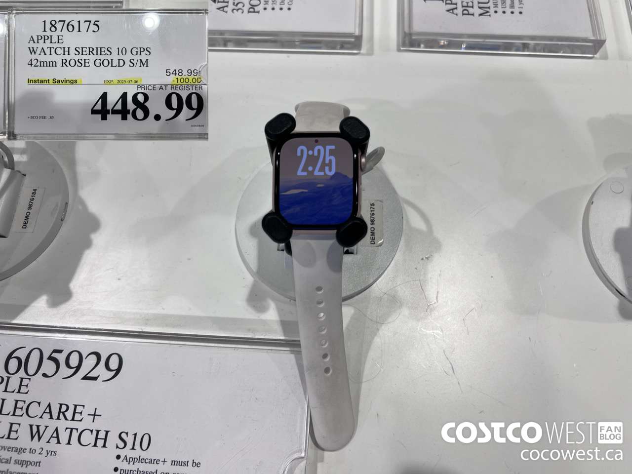 1876175 APPLE WATCH SERIES 10 GPS 42MM ROSE GOLD S/M ($100.00 INSTANT SAVINGS EXPIRES ON 2025-07-06) $448.99