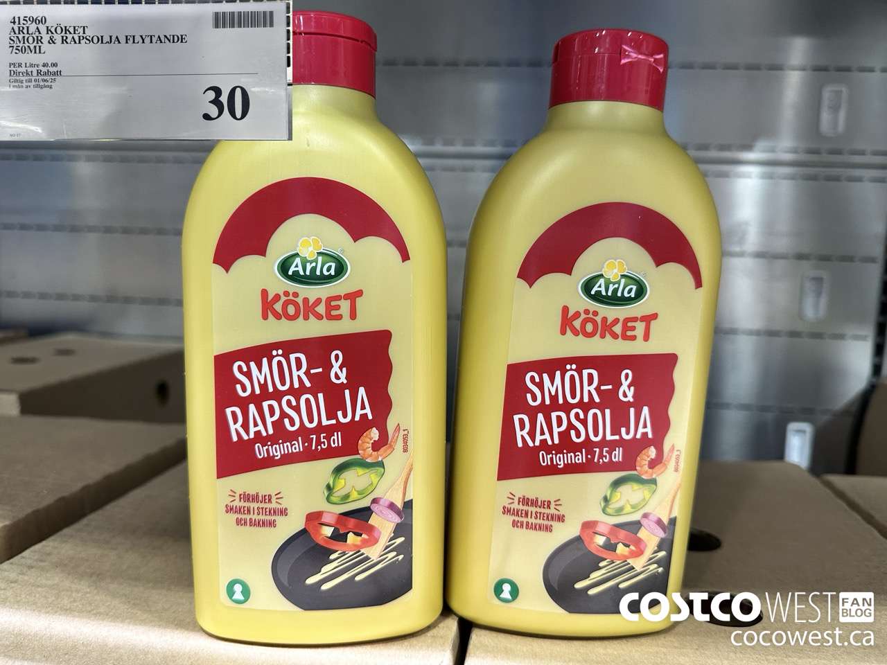 415960 ARLA KOKET SMOR & RAPSOLJA FLYTANDE 700ML $30.00