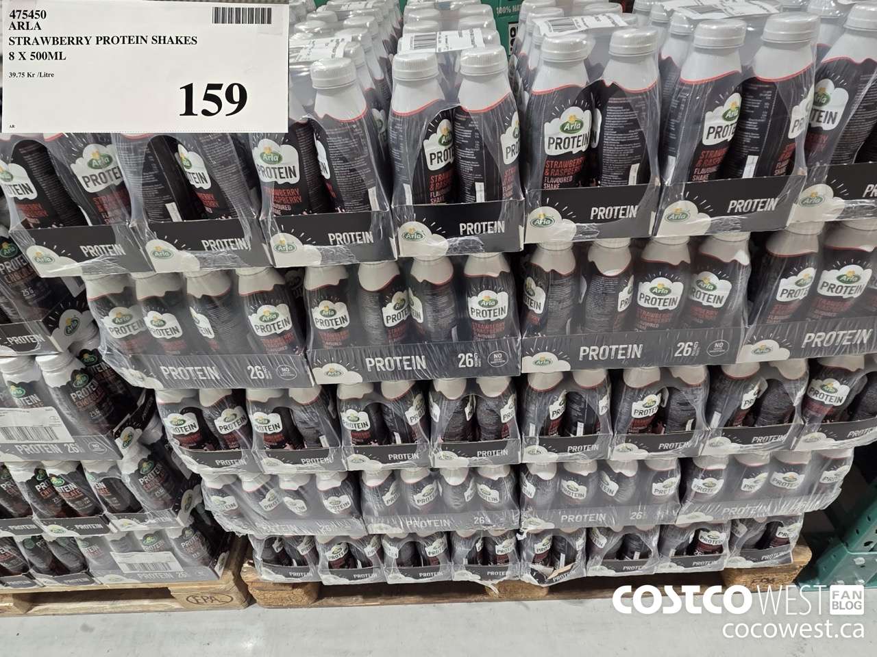 475450 ARLA STRAWBERRY PROTEIN SHAKES 8 X 500ML $159.00