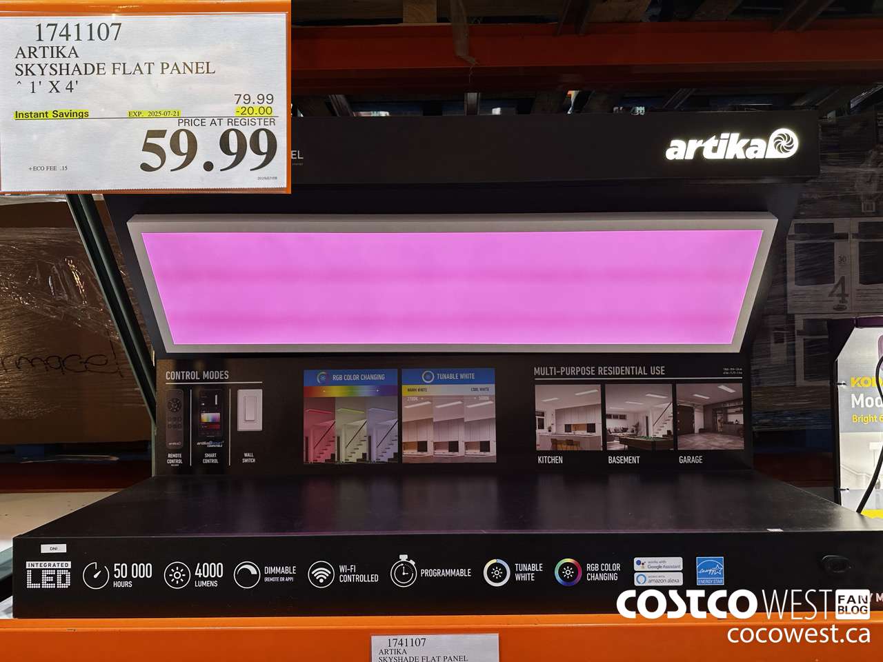 1741107 ARTIKA SKYSHADE FLAT PANEL ($20.00 INSTANT SAVINGS EXPIRES ON 2025-07-21) $59.99