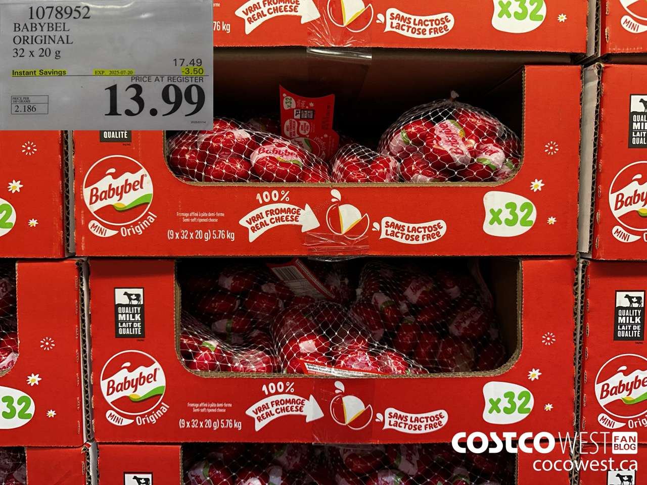 1078952 BABYBEL ORIGINAL 32 X 20G ($3.50 INSTANT SAVINGS EXPIRES ON 2025-07-20) $13.99