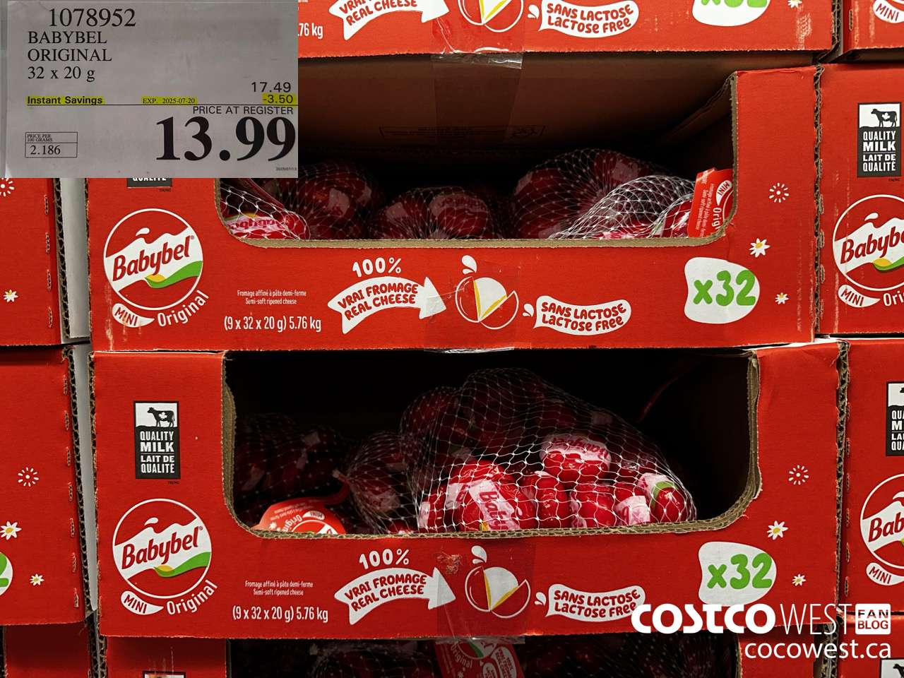 1078952 BABYBEL ORIGINAL 32 X 20G ($3.50 INSTANT SAVINGS EXPIRES ON 2025-07-20) $13.99
