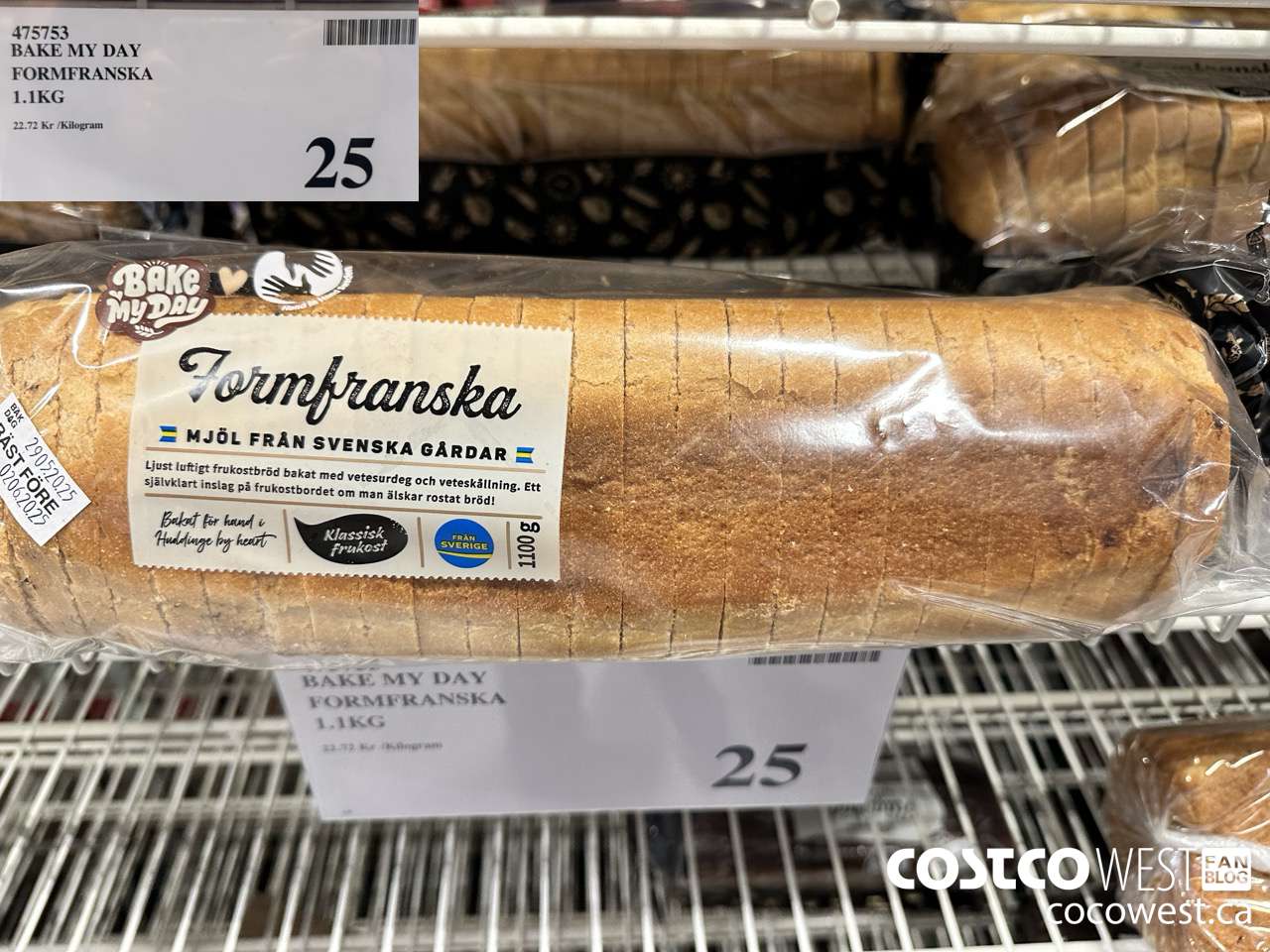 475753 BAKE MY DAY FORMFRANSKA 1.1KG $25.00