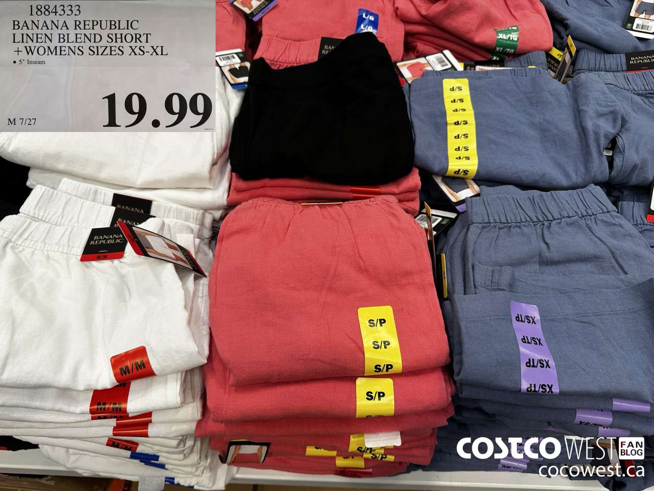 1884333 BANANA REPUBLIC LINEN BLEND SHORT WOMENS SIZES XS-XL $19.99