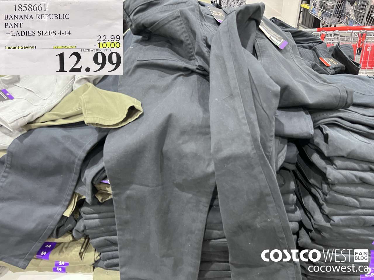 1858661 BANANA REPUBLIC PANT LADIES SIZES 4-14 ($10.00 INSTANT SAVINGS EXPIRES ON 2025-07-13) $12.99