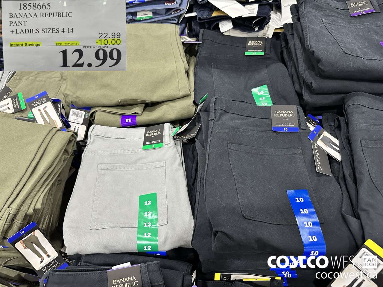 1858665 BANANA REPUBLIC PANT LADIES SIZES 4-14 ($10.00 INSTANT SAVINGS EXPIRES ON 2025-07-13) $12.99