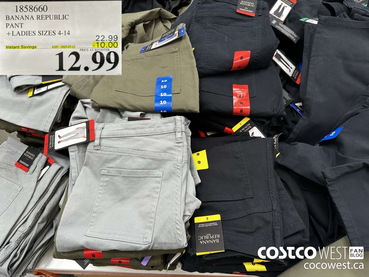 1858660 BANANA REPUBLIC PANT LADIES SIZES 4-14 ($10.00 INSTANT SAVINGS EXPIRES ON 2025-07-13) $12.99