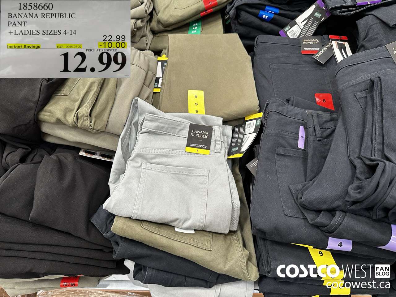 1858660 BANANA REPUBLIC PANT LADIES SIZES 4-14 ($10.00 INSTANT SAVINGS EXPIRES ON 2025-07-22) $12.99