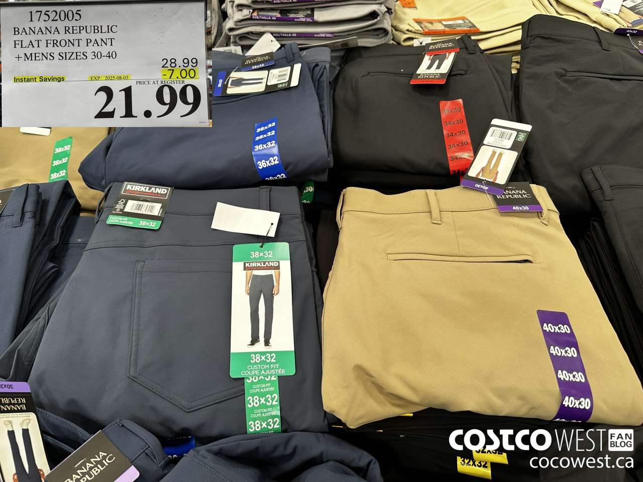 1752005 BANANA REPUBLIC TECH PANT MENS SIZES 30-40 ($7.00 INSTANT SAVINGS EXPIRES ON 2025-08-03) $21.99