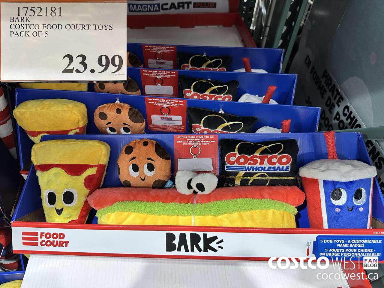 1752181 BARK COSTCO FOOD COURT TOYS PACK OF 5 $23.99