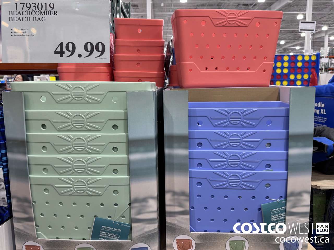 1793019 BEACHCOMBER BEACH BAG 44 LB CAPACITY $49.99