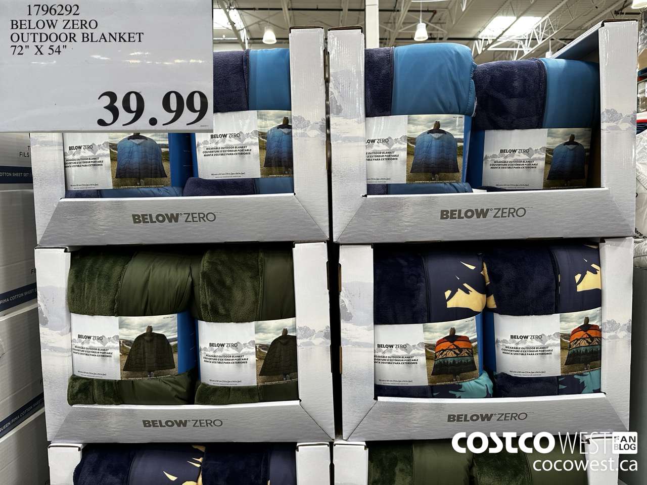 1796292 BELOW ZERO OUTDOOR BLANKET 72