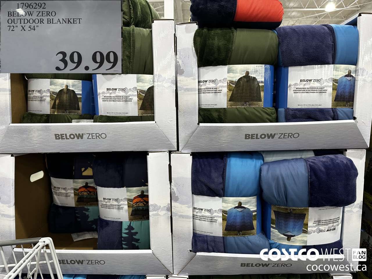 1796292 BELOW ZERO OUTDOOR BLANKET 72