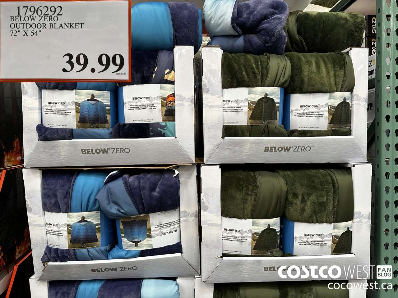 1796292 BELOW ZERO OUTDOOR BLANKET 72