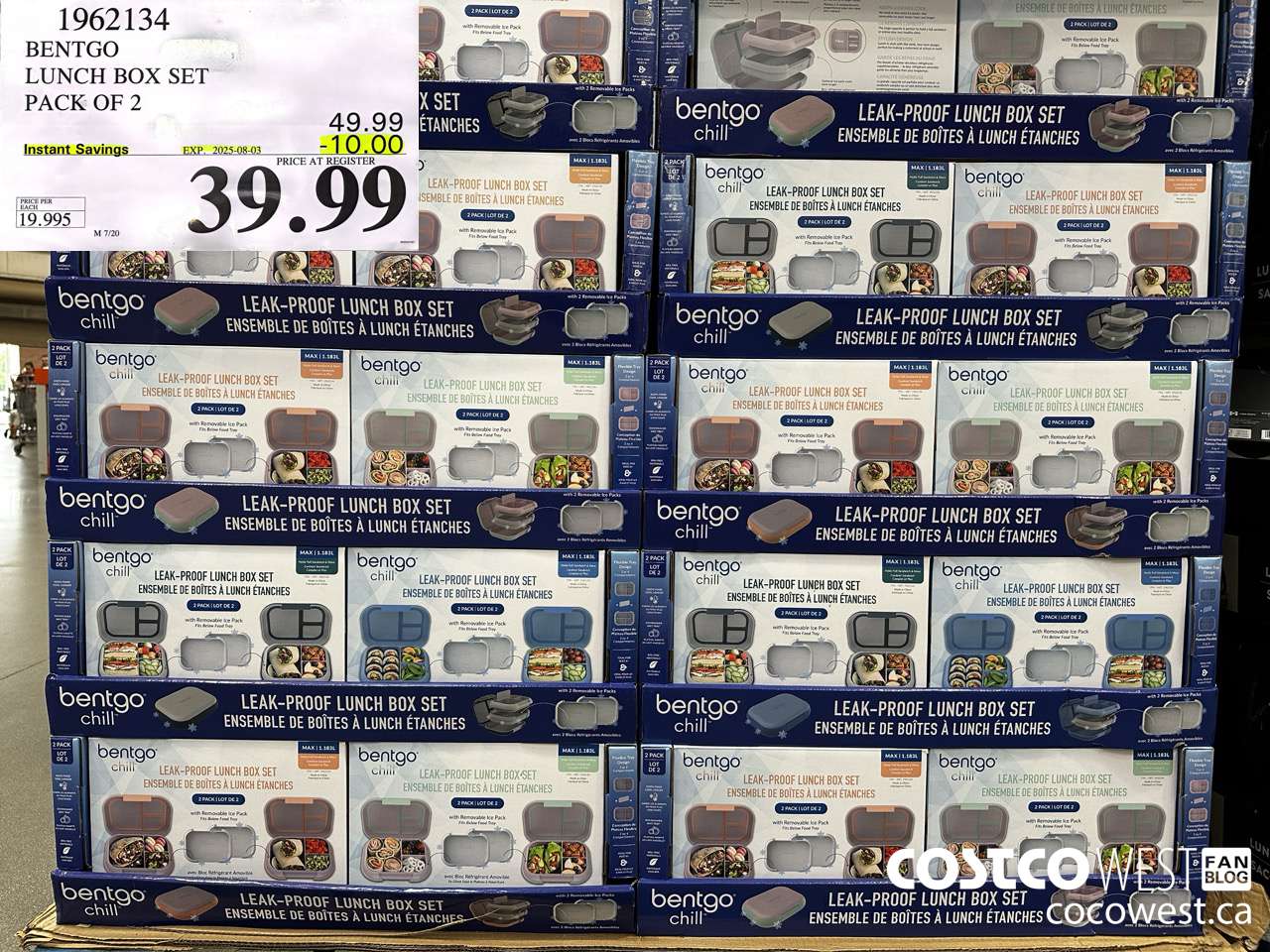 1962134 BENTGO LUNCH BOX SET PACK OF 2 ($10.00 INSTANT SAVINGS EXPIRES ON 2025-08-03) $39.99