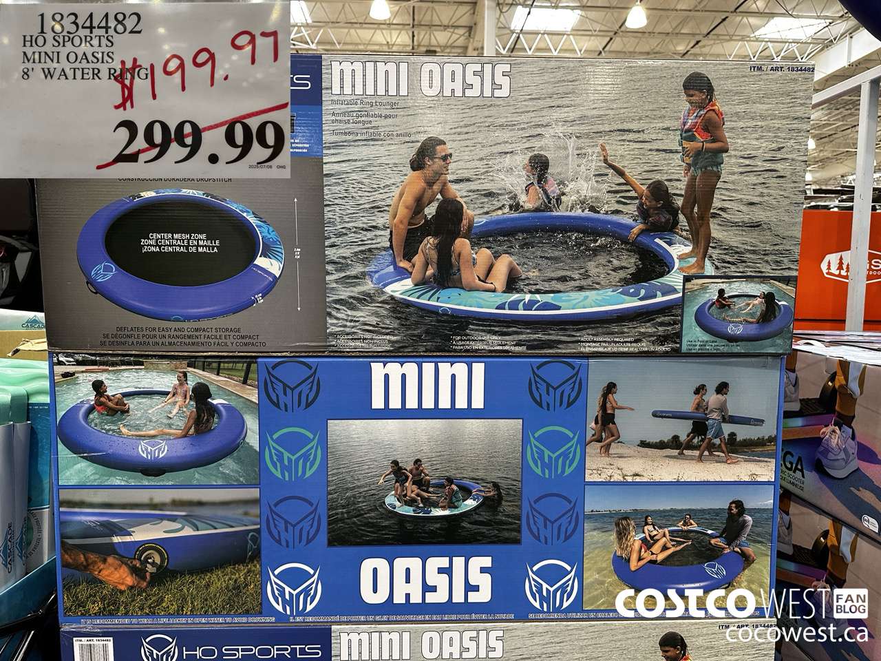 1834482 BESTWAY MINI OASIS 8' WATER RING $199.97