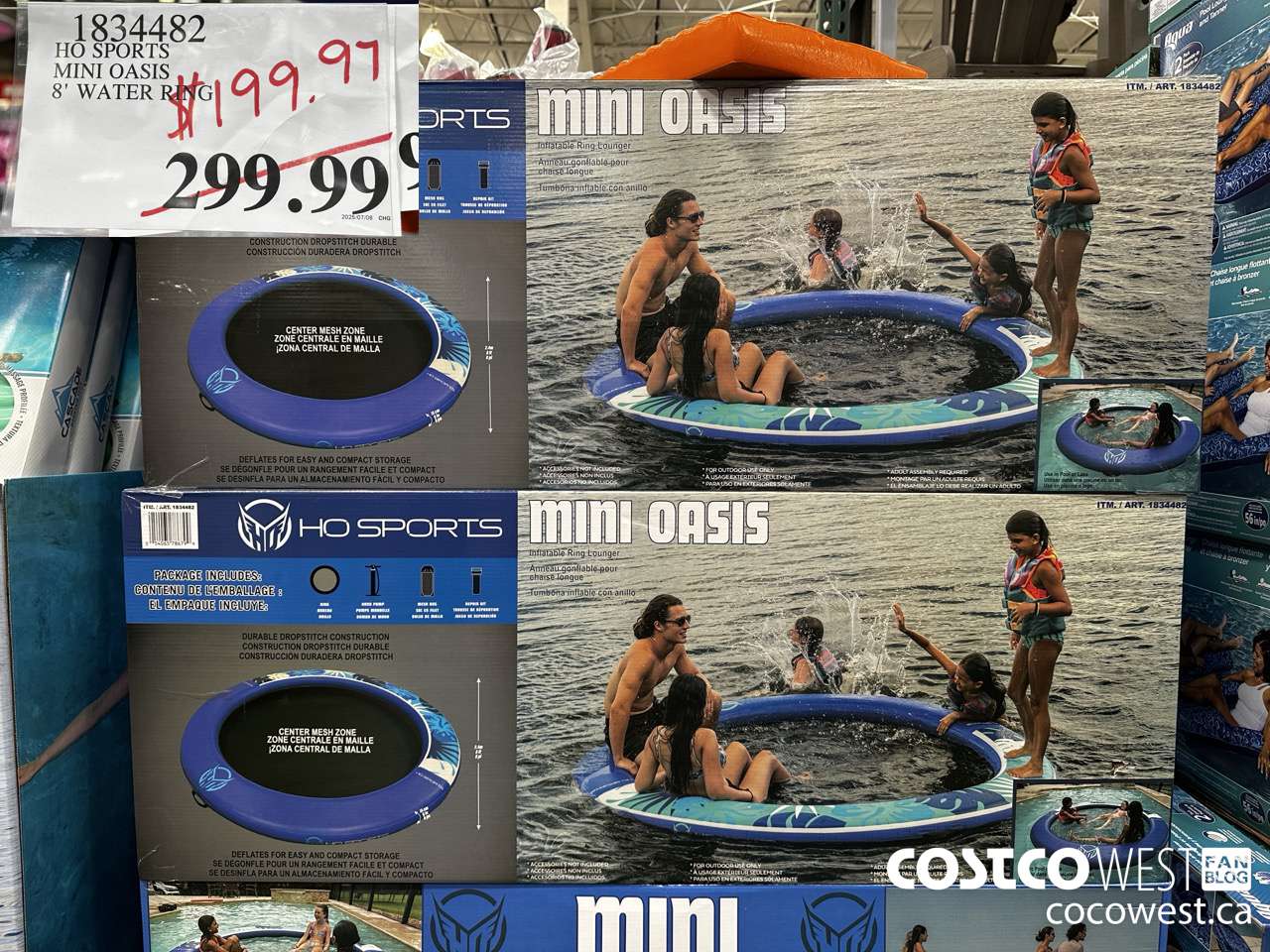 1834482 BESTWAY MINI OASIS 8' WATER RING $199.97