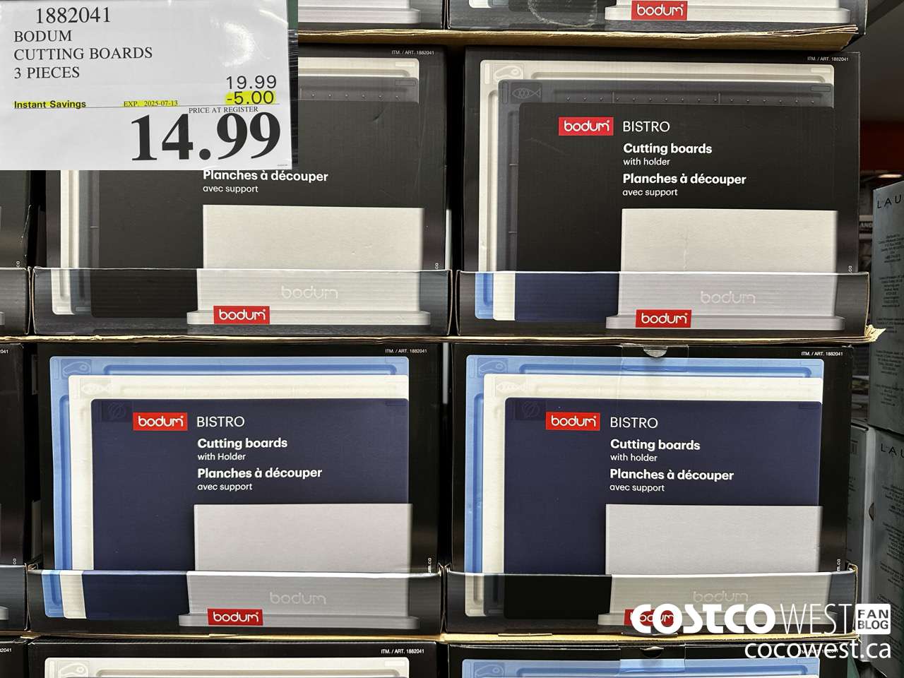 1882041 BODUM CUTTING BOARDS 3 PIECES ($5.00 INSTANT SAVINGS EXPIRES ON 2025-07-13) $14.99