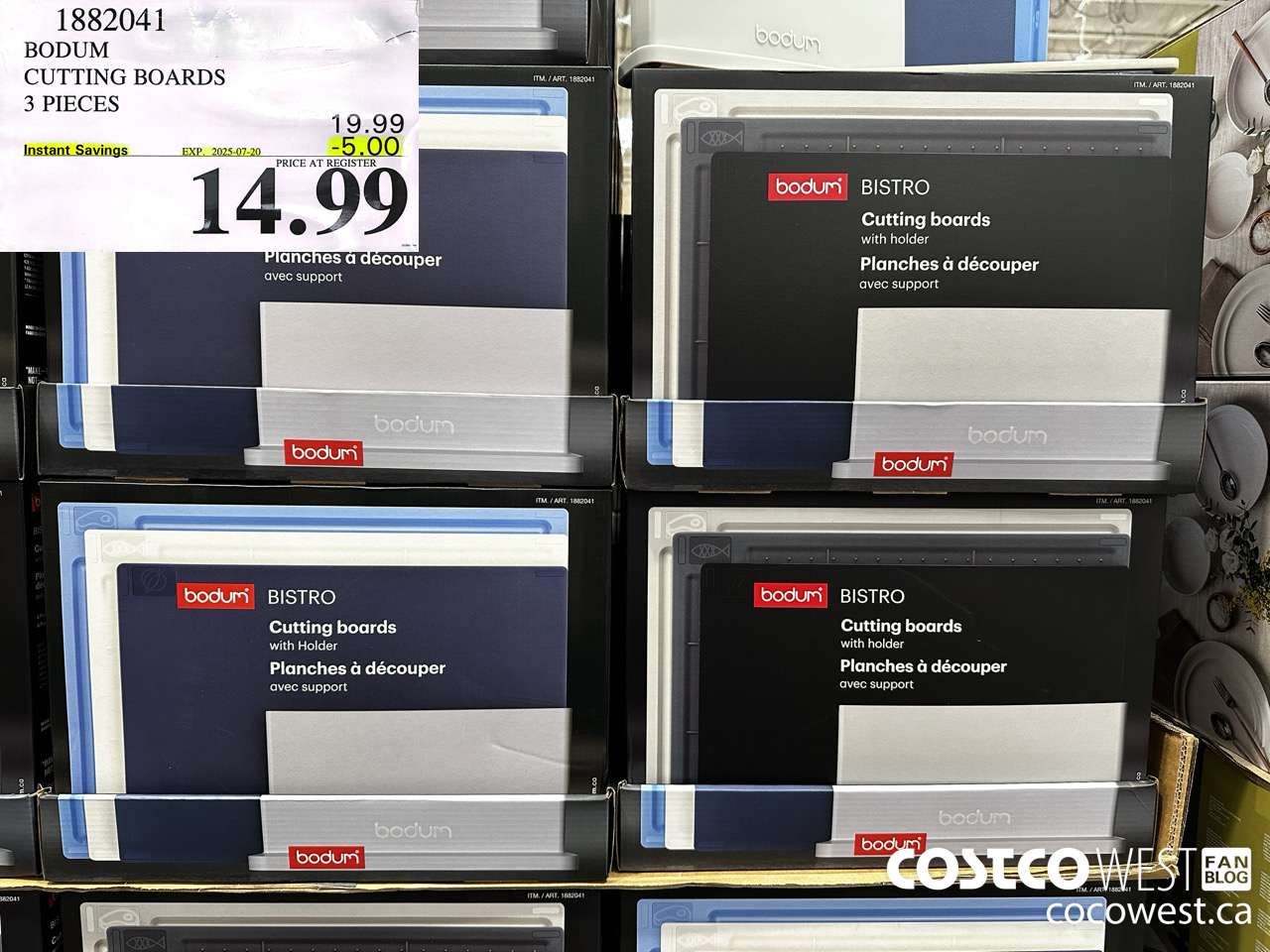 1882041 BODUM CUTTING BOARDS 3 PIECES ($5.00 INSTANT SAVINGS EXPIRES ON 2025-07-20) $14.99