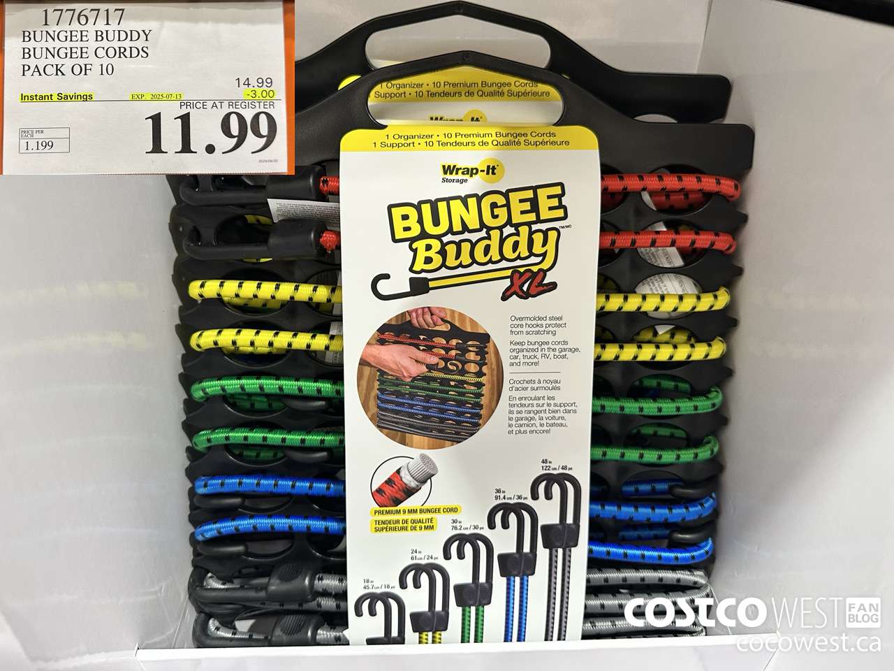 1776717 BUNGEE BUDDY XL CORD HOLDER 10 BUNGEE CORDS ($3.00 INSTANT SAVINGS EXPIRES ON 2025-07-13) $11.99