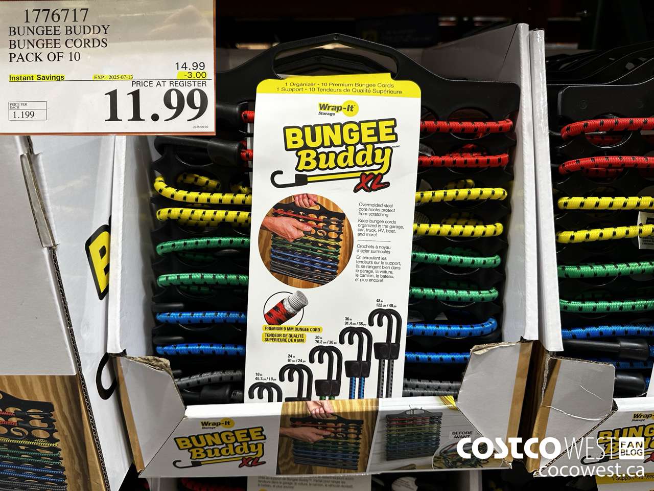 1776717 BUNGEE BUDDY XL CORD HOLDER 10 BUNGEE CORDS ($3.00 INSTANT SAVINGS EXPIRES ON 2025-07-13) $11.99