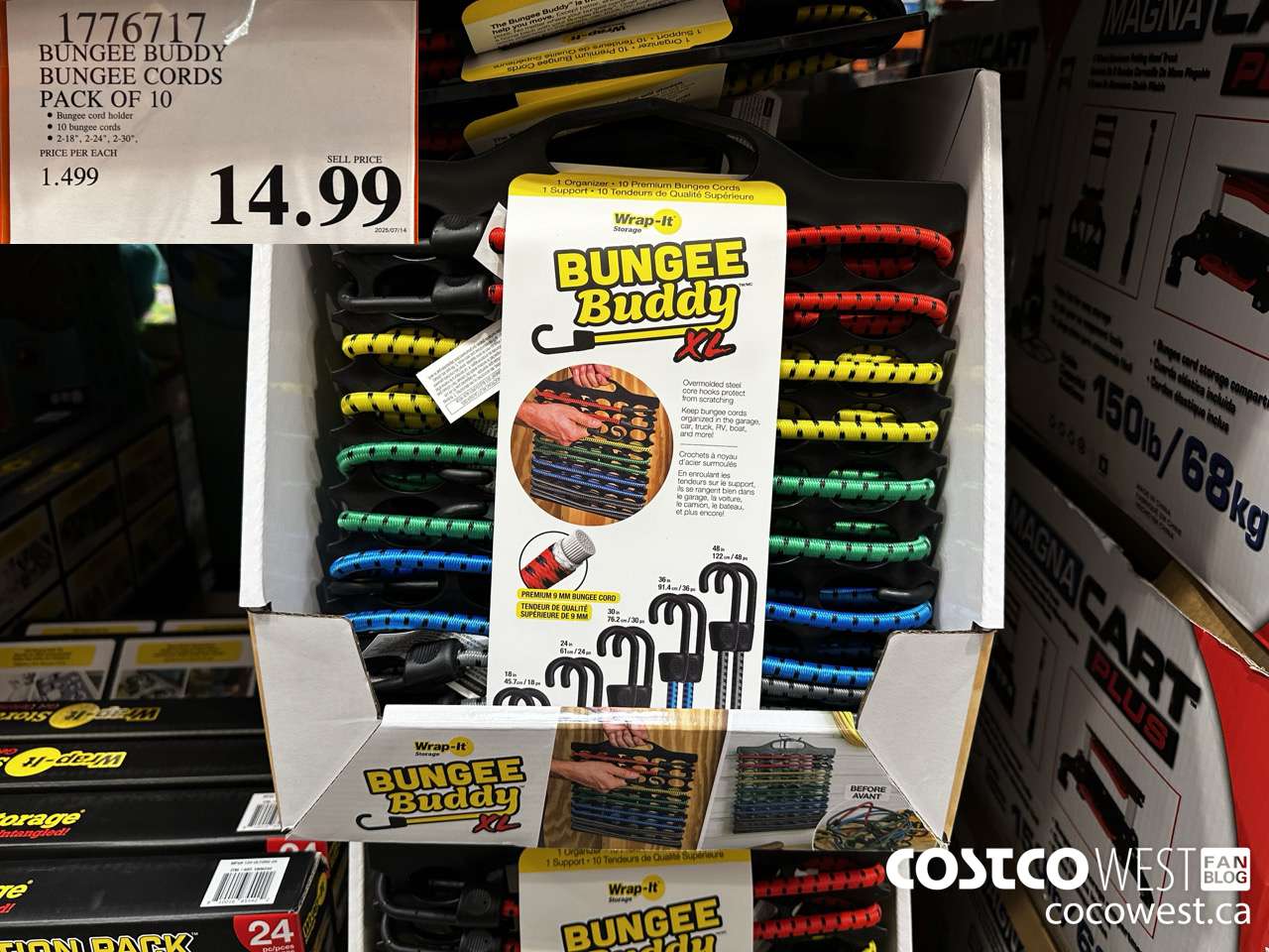 1776717 BUNGEE BUDDY XL CORD HOLDER 10 BUNGEE CORDS $14.99