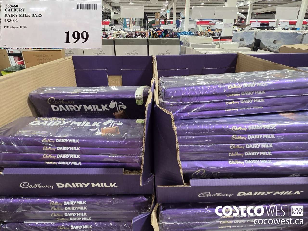 268460 CADBURY DAIRY MILK BARS 4 X 300G $199.00