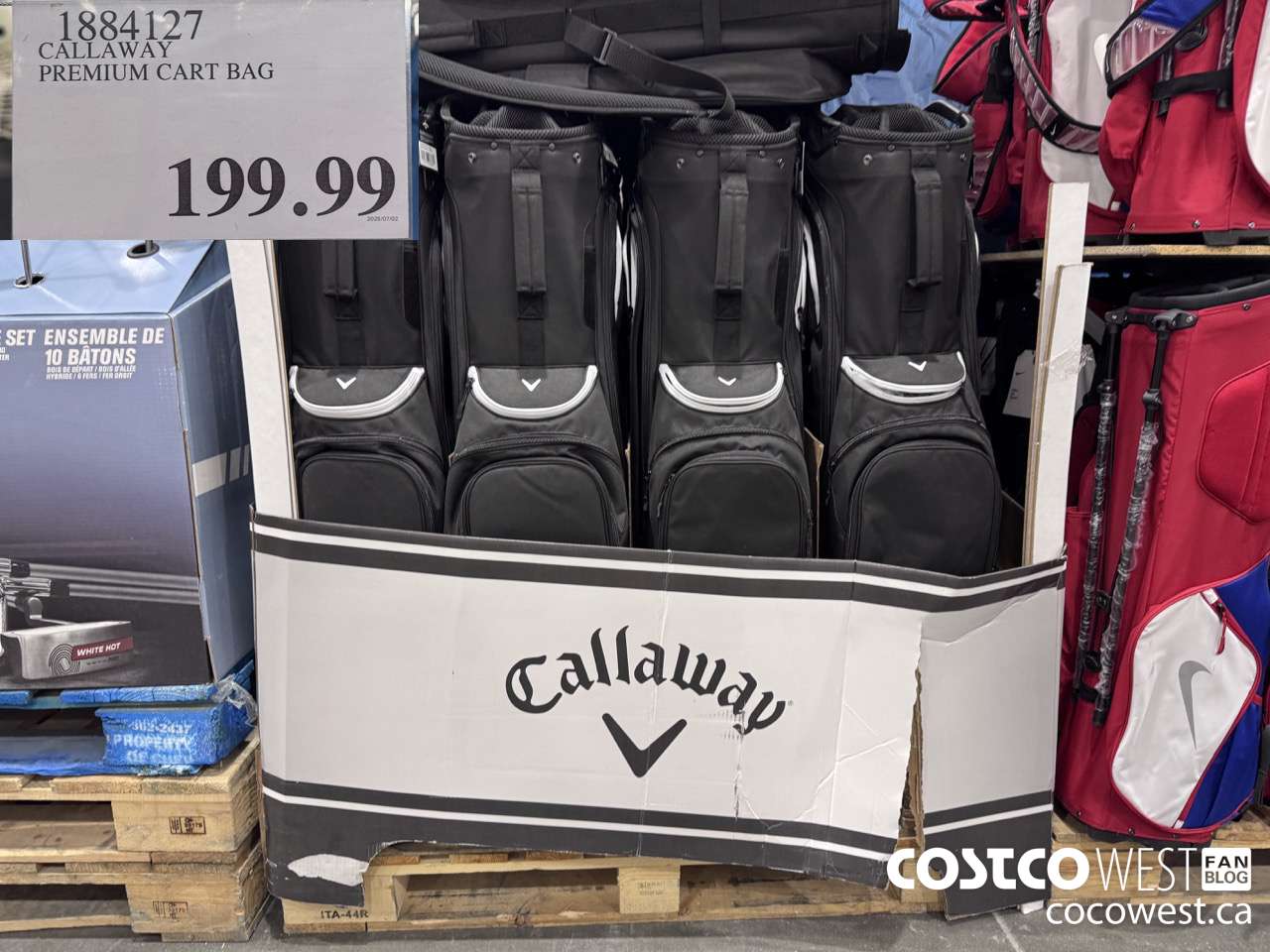 1884127 CALLAWAY PREMIUM CART BAG $199.99
