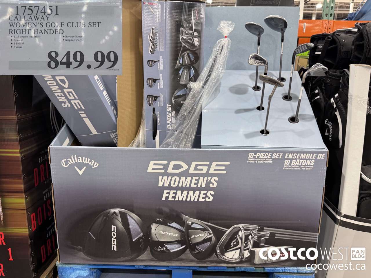 1757451 CALLAWAY WOMEN'S GOLF CLUB SET RIGHT HANDED $849.99